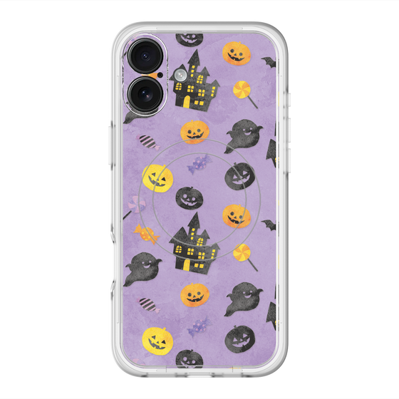 スリムプロテクションプレミアムケース with MagSafe［ Halloween Party - Purple ］