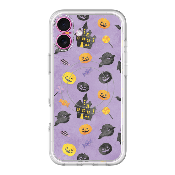 スリムプロテクションプレミアムケース with MagSafe［ Halloween Party - Purple ］