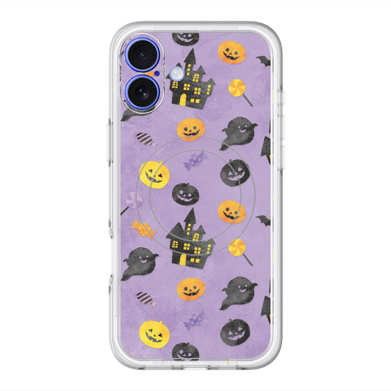 スリムプロテクションプレミアムケース with MagSafe［ Halloween Party - Purple ］