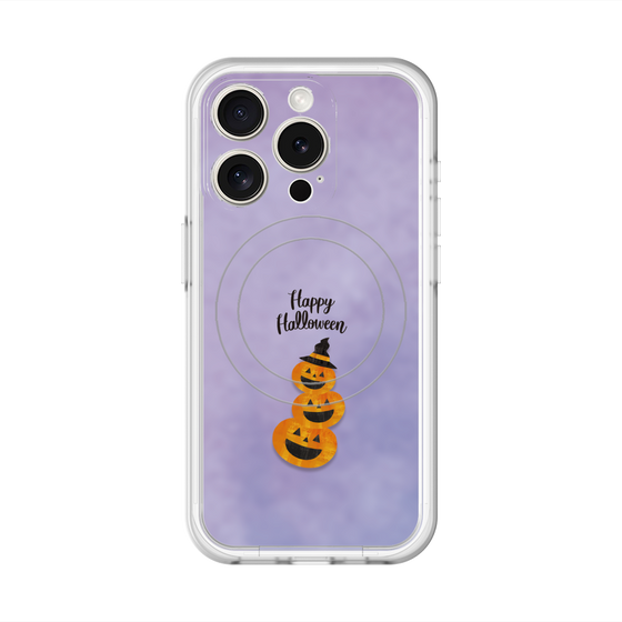 スリムプロテクションプレミアムケース with MagSafe［ Happy Halloween - Pumpkin ］