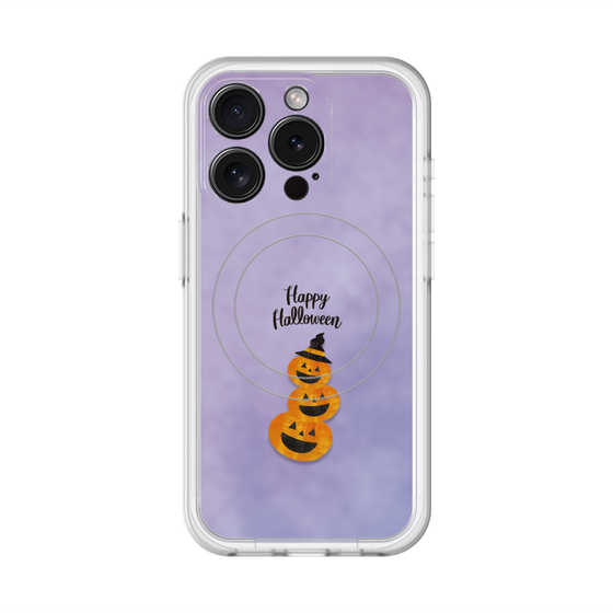 スリムプロテクションプレミアムケース with MagSafe［ Happy Halloween - Pumpkin ］