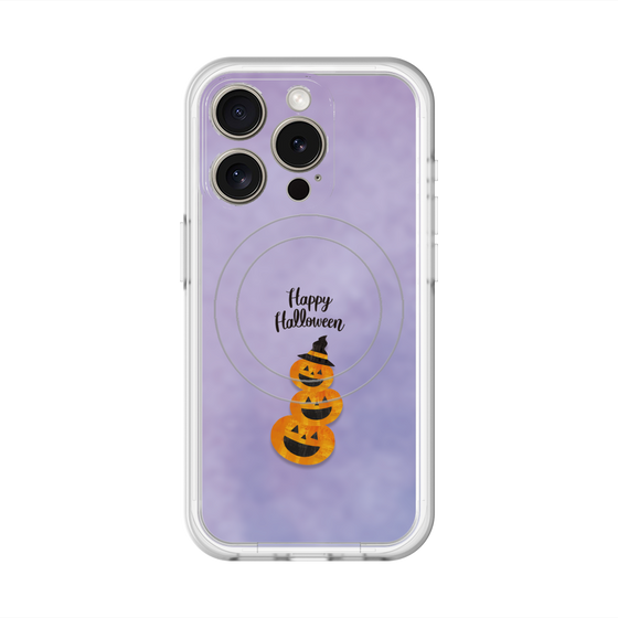 スリムプロテクションプレミアムケース with MagSafe［ Happy Halloween - Pumpkin ］