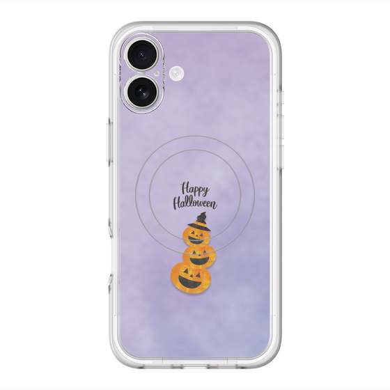 スリムプロテクションプレミアムケース with MagSafe［ Happy Halloween - Pumpkin ］