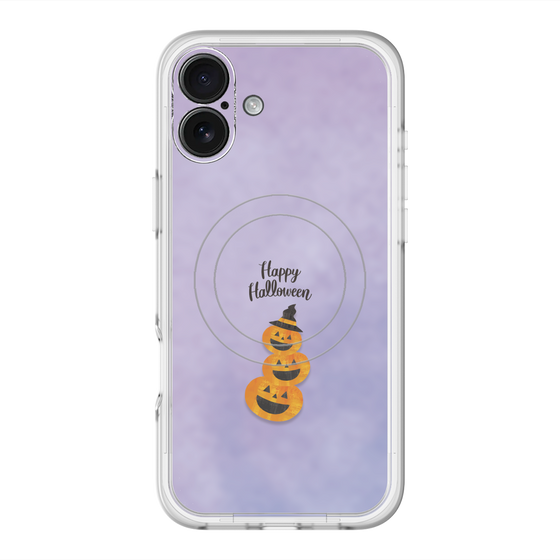 スリムプロテクションプレミアムケース with MagSafe［ Happy Halloween - Pumpkin ］