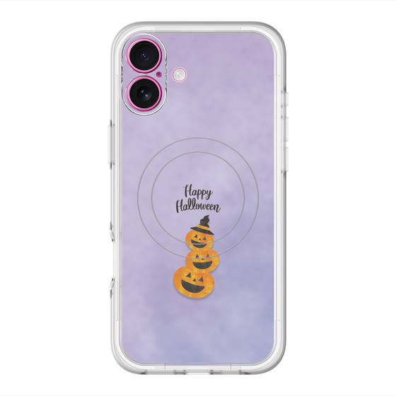 スリムプロテクションプレミアムケース with MagSafe［ Happy Halloween - Pumpkin ］