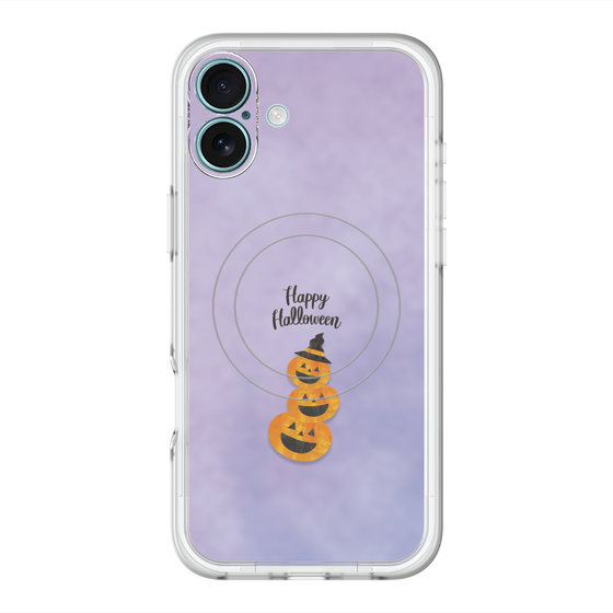 スリムプロテクションプレミアムケース with MagSafe［ Happy Halloween - Pumpkin ］