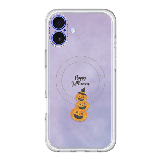 スリムプロテクションプレミアムケース with MagSafe［ Happy Halloween - Pumpkin ］