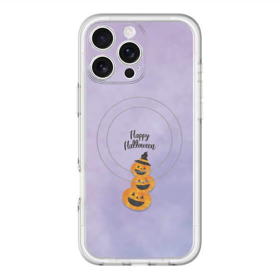 スリムプロテクションプレミアムケース with MagSafe［ Happy Halloween - Pumpkin ］