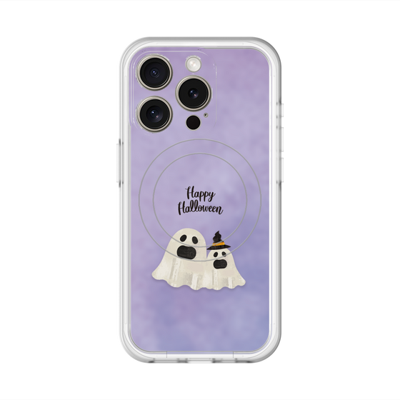 スリムプロテクションプレミアムケース with MagSafe［ Happy Halloween - Ghost ］