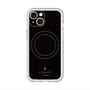 スリムプロテクションプレミアムケース with MagSafe［ LANVIN en Bleu Tiny dots Black - ランバン ドット ブラック ］