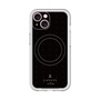 スリムプロテクションプレミアムケース with MagSafe［ LANVIN en Bleu Tiny dots Black - ランバン ドット ブラック ］
