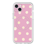 スリムプロテクションプレミアムケース with MagSafe［ 水彩ドット・レトロカラー - Pink ］