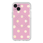 スリムプロテクションプレミアムケース with MagSafe［ 水彩ドット・レトロカラー - Pink ］