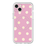 スリムプロテクションプレミアムケース with MagSafe［ 水彩ドット・レトロカラー - Pink ］
