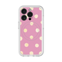 スリムプロテクションプレミアムケース with MagSafe［ 水彩ドット・レトロカラー - Pink ］