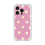 スリムプロテクションプレミアムケース with MagSafe［ 水彩ドット・レトロカラー - Pink ］