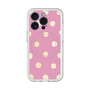 スリムプロテクションプレミアムケース with MagSafe［ 水彩ドット・レトロカラー - Pink ］