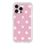 スリムプロテクションプレミアムケース with MagSafe［ 水彩ドット・レトロカラー - Pink ］