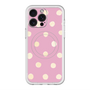 スリムプロテクションプレミアムケース with MagSafe［ 水彩ドット・レトロカラー - Pink ］