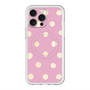 スリムプロテクションプレミアムケース with MagSafe［ 水彩ドット・レトロカラー - Pink ］