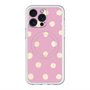 スリムプロテクションプレミアムケース with MagSafe［ 水彩ドット・レトロカラー - Pink ］