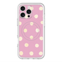 スリムプロテクションプレミアムケース with MagSafe［ 水彩ドット・レトロカラー - Pink ］