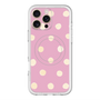 スリムプロテクションプレミアムケース with MagSafe［ 水彩ドット・レトロカラー - Pink ］