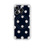 スリムプロテクションプレミアムケース with MagSafe［ 水彩ドット・レトロカラー - Navy ］