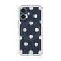 スリムプロテクションプレミアムケース with MagSafe［ 水彩ドット・レトロカラー - Navy ］