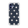 スリムプロテクションプレミアムケース with MagSafe［ 水彩ドット・レトロカラー - Navy ］