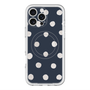 スリムプロテクションプレミアムケース with MagSafe［ 水彩ドット・レトロカラー - Navy ］