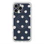 スリムプロテクションプレミアムケース with MagSafe［ 水彩ドット・レトロカラー - Navy ］