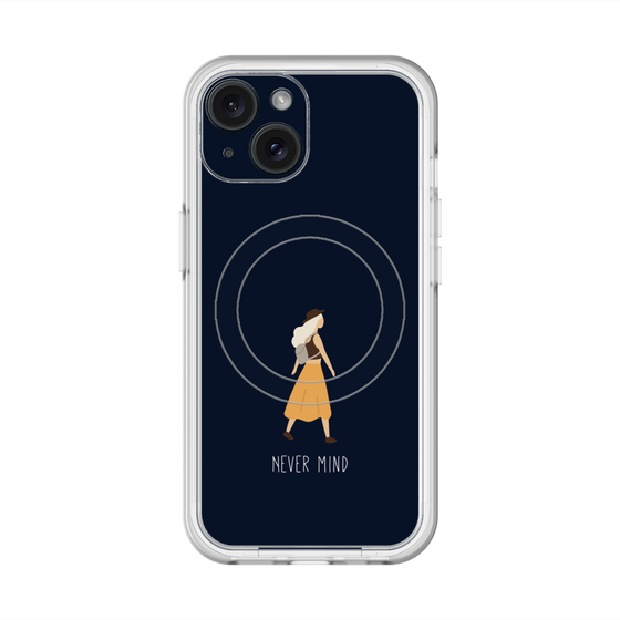スリムプロテクションプレミアムケース with MagSafe［ Never Mind - Navy ］