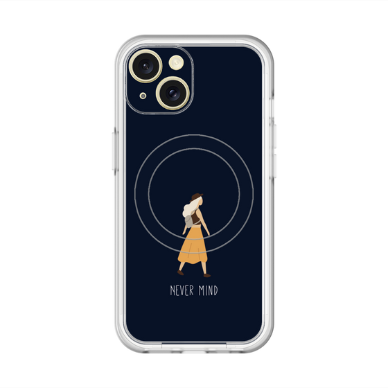 スリムプロテクションプレミアムケース with MagSafe［ Never Mind - Navy ］