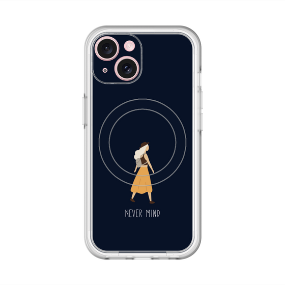 スリムプロテクションプレミアムケース with MagSafe［ Never Mind - Navy ］