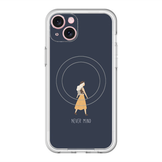 スリムプロテクションプレミアムケース with MagSafe［ Never Mind - Navy ］