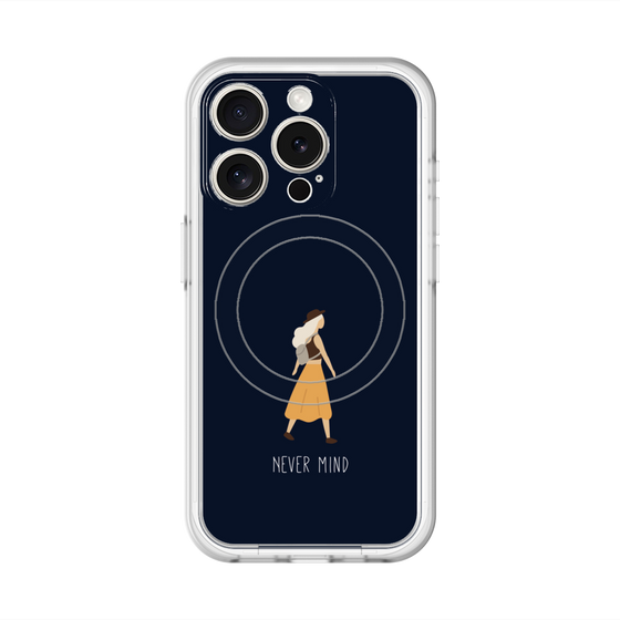 スリムプロテクションプレミアムケース with MagSafe［ Never Mind - Navy ］