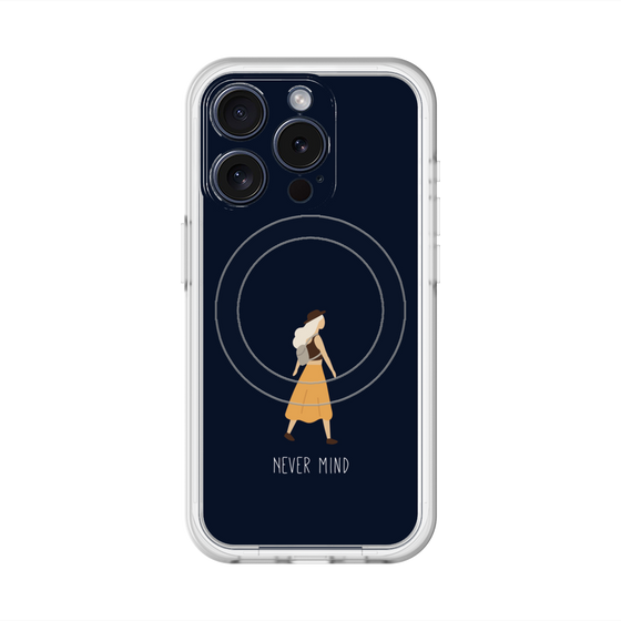 スリムプロテクションプレミアムケース with MagSafe［ Never Mind - Navy ］