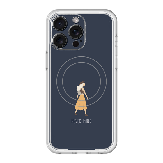 スリムプロテクションプレミアムケース with MagSafe［ Never Mind - Navy ］