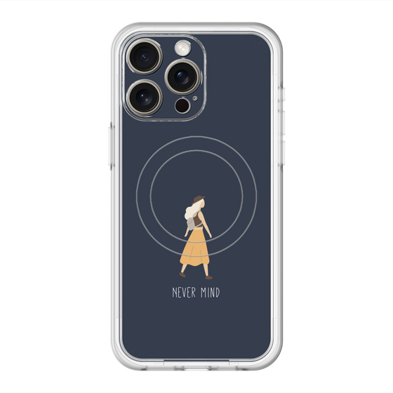 スリムプロテクションプレミアムケース with MagSafe［ Never Mind - Navy ］