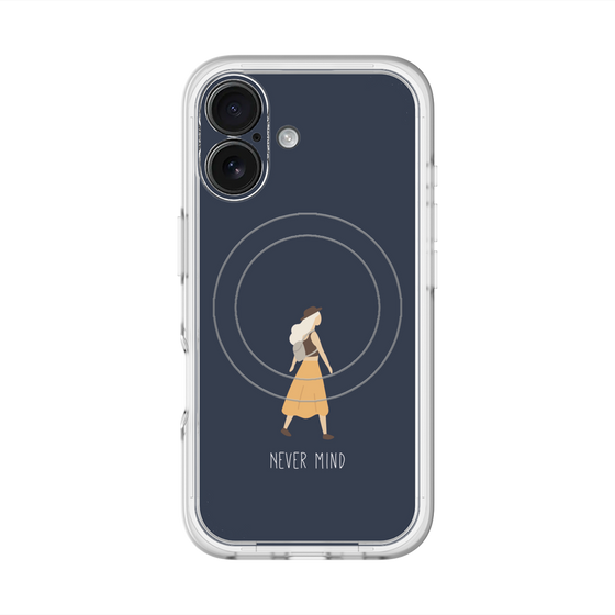スリムプロテクションプレミアムケース with MagSafe［ Never Mind - Navy ］