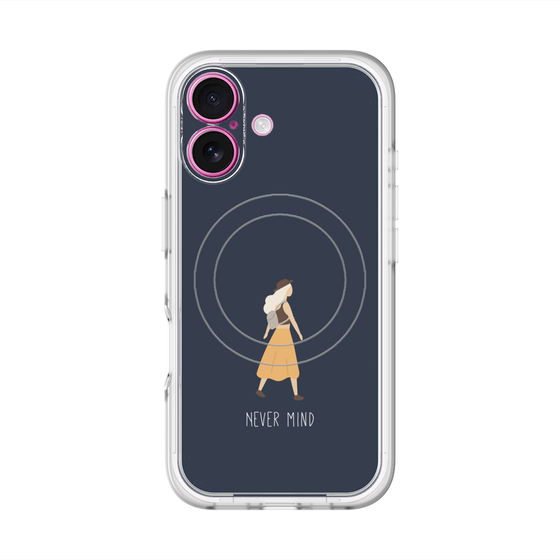 スリムプロテクションプレミアムケース with MagSafe［ Never Mind - Navy ］