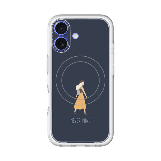 スリムプロテクションプレミアムケース with MagSafe［ Never Mind - Navy ］