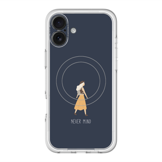 スリムプロテクションプレミアムケース with MagSafe［ Never Mind - Navy ］