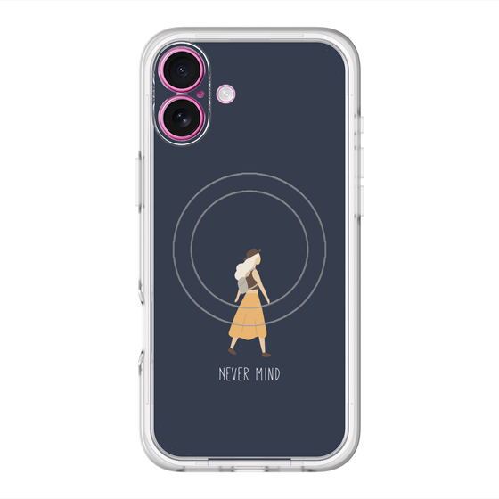 スリムプロテクションプレミアムケース with MagSafe［ Never Mind - Navy ］