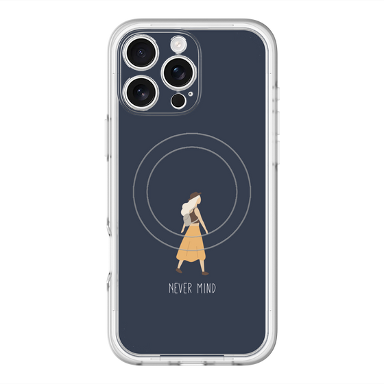 スリムプロテクションプレミアムケース with MagSafe［ Never Mind - Navy ］