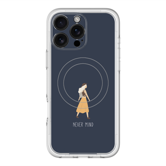 スリムプロテクションプレミアムケース with MagSafe［ Never Mind - Navy ］