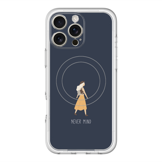 スリムプロテクションプレミアムケース with MagSafe［ Never Mind - Navy ］