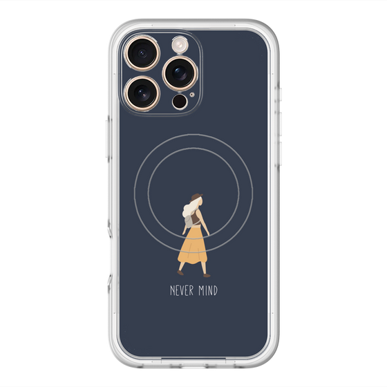 スリムプロテクションプレミアムケース with MagSafe［ Never Mind - Navy ］