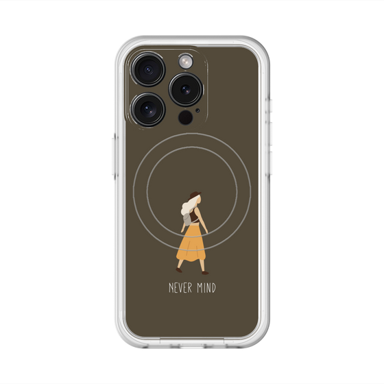 スリムプロテクションプレミアムケース with MagSafe［ Never Mind - Brown ］